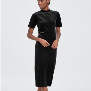 ZARA velvet midi dress - NWOT